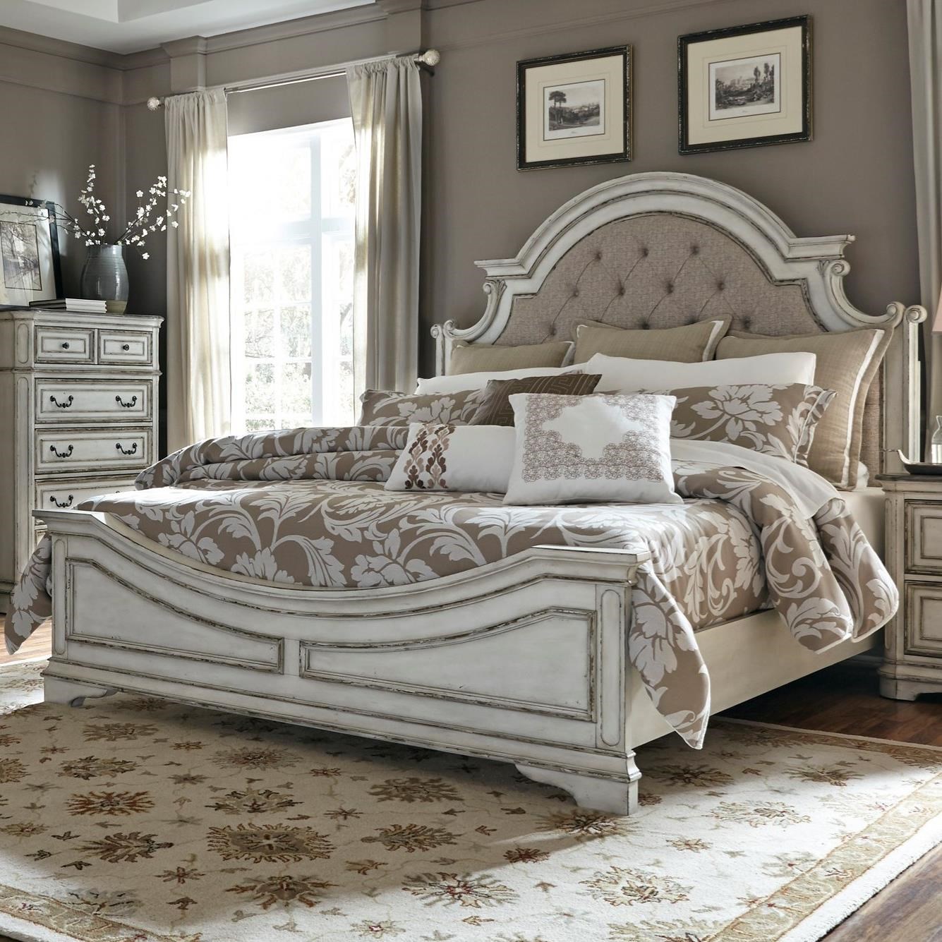 Liberty Furniture Magnolia Manor 244BRKUB King Upholstered Bed